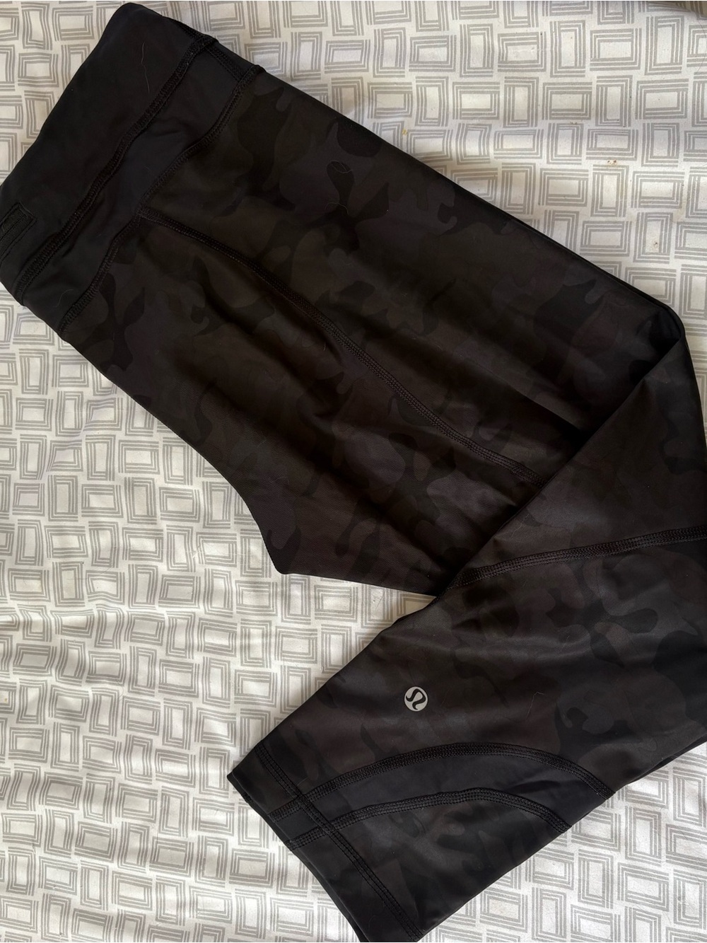 lululemon athletica Black Camo Leggings